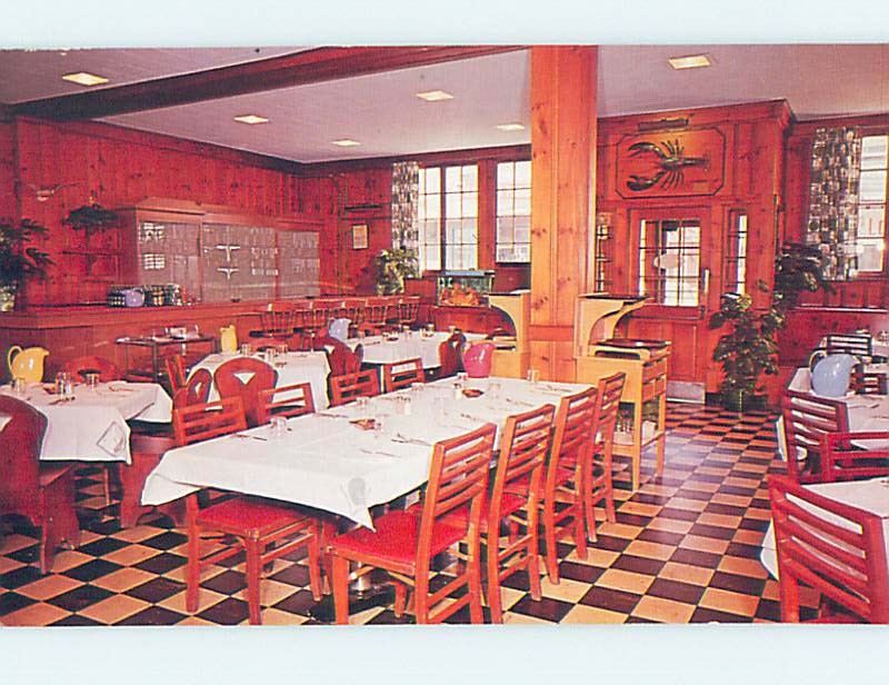 Unused Pre-1980 RESTAURANT SCENE Portland Maine ME F7881