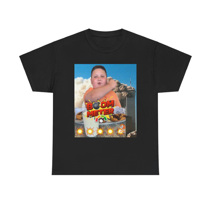 Funny Costco guys Boom Meter Unisex Heavy Cotton Tee, Perfect for Parties, Black