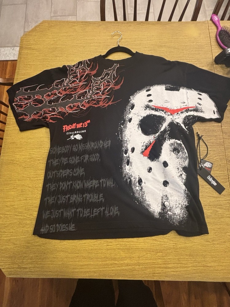 Jason American Classic Oversized Tee Civil Regime, Size XL Friday the 13th