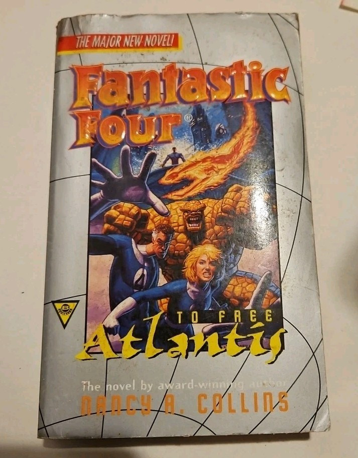 FANTASTIC FOUR To Free Atlantis by Nancy Collins (1995) Boulevard paperback 1st