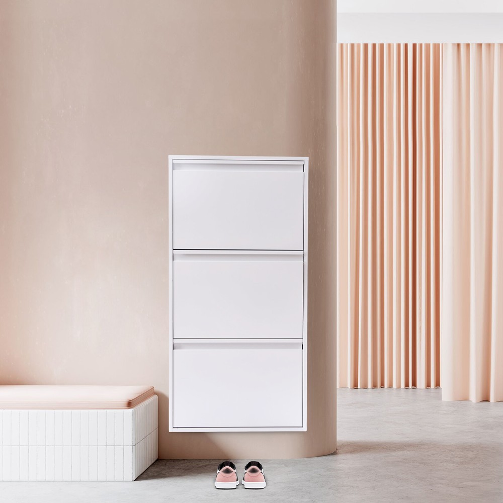 Contemporary Slim Shoe Drawers Shoe Cabinet For Entryway Entrance Hallway Foyer