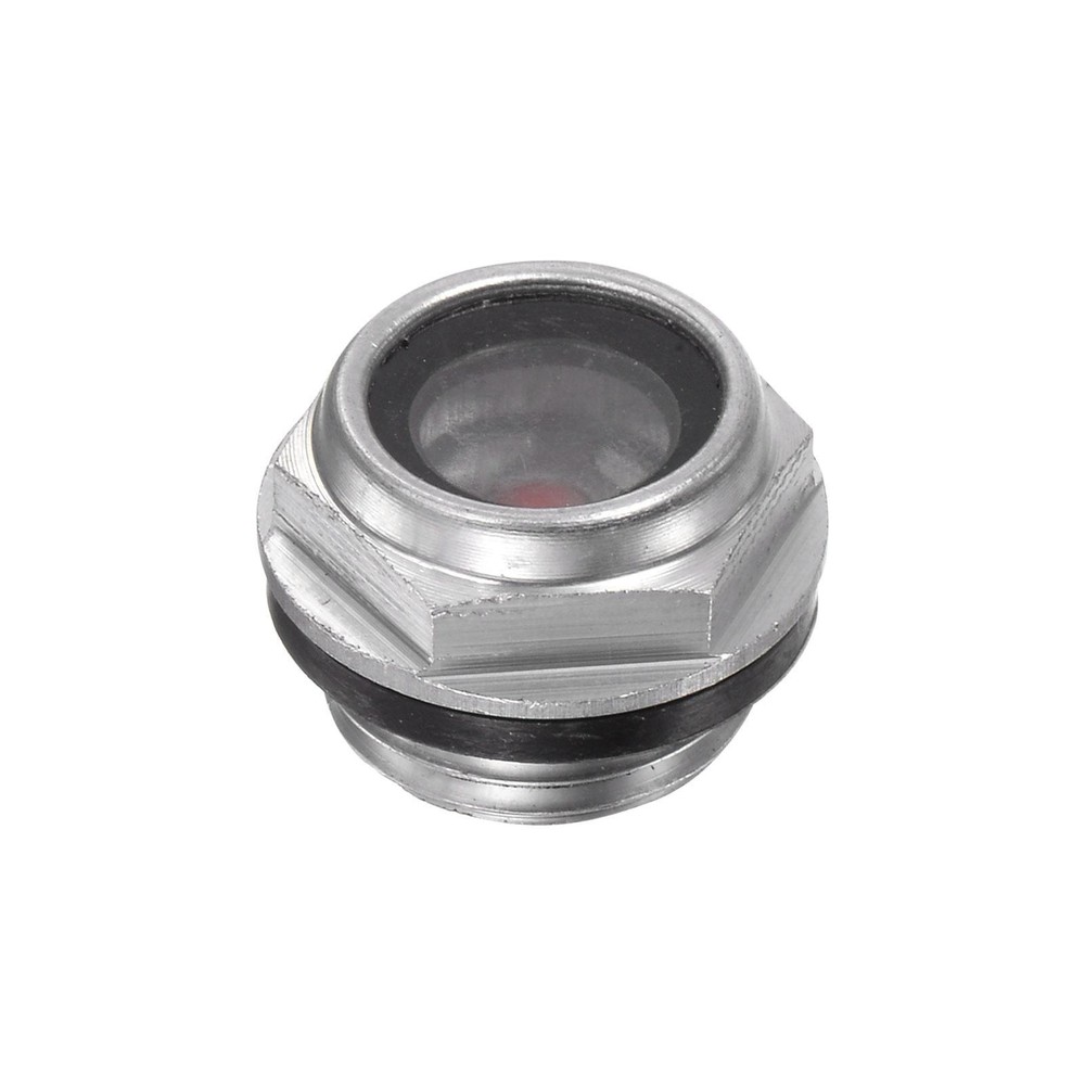 Air Compressor Oil Level Gauge Sight Glass M16x1.5mm Male Threaded Clear Glass