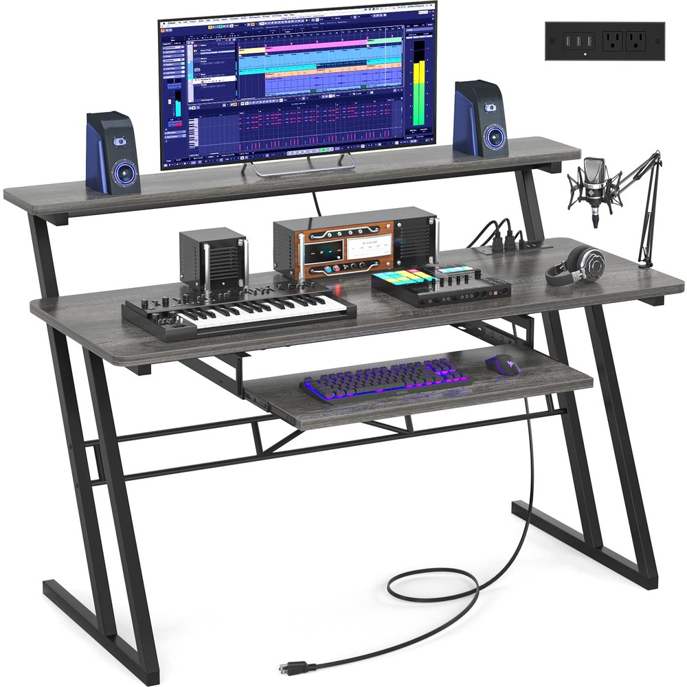 Armocity Music Studio Desk Production Workstation - Recording Studio Desk for...