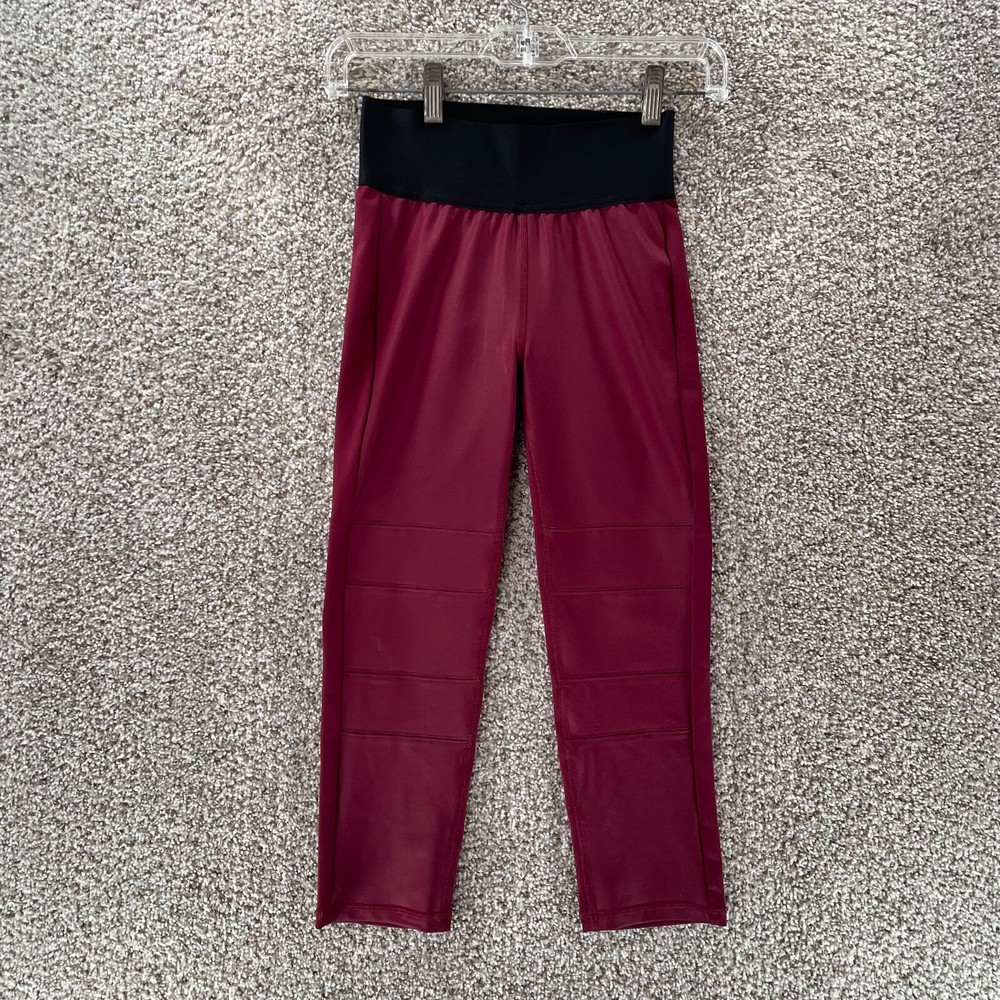 Her Universe Pants Womens Small Red Wonder Woman Leggings Pull On DC Comics