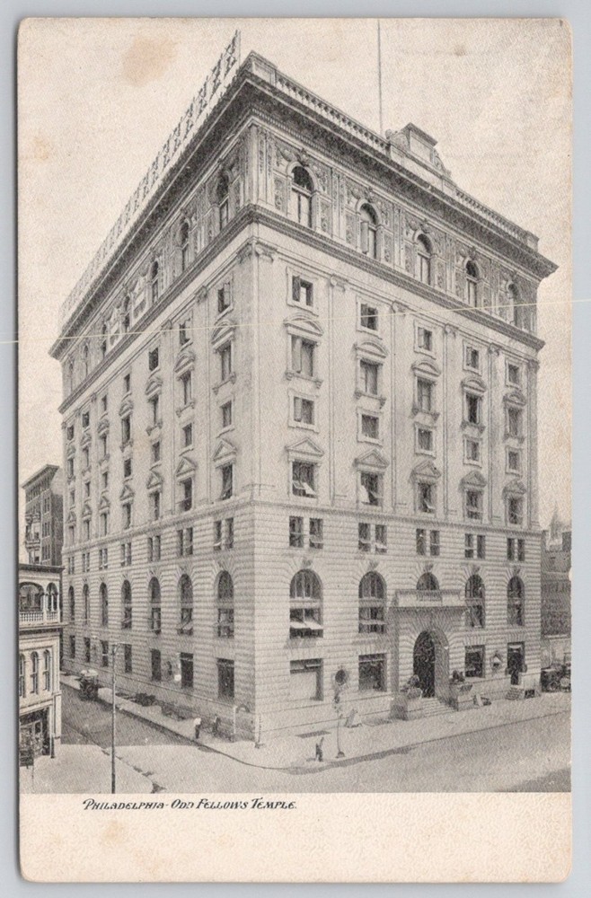 Philadelphia Odd Fellows Temple Postcard c.1900s World Post Card Co.