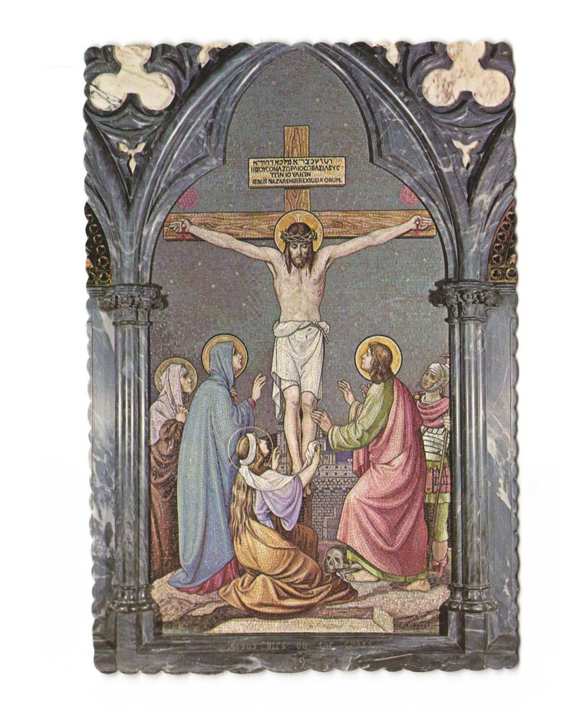 12th Station of the Cross St Mary's Cathedral Covington Kentucky VTG postcard Un