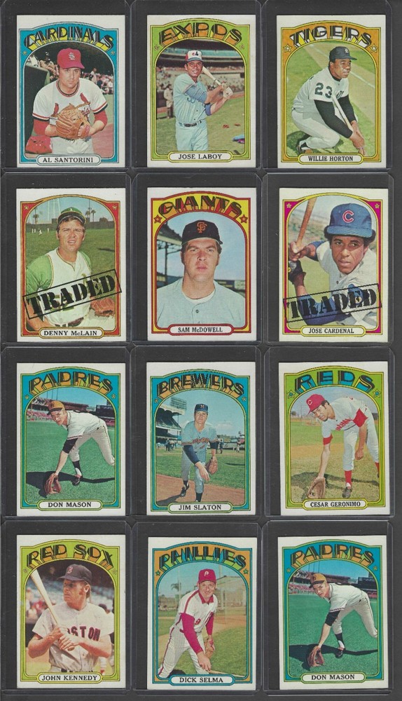 1972 Topps Baseball High # Lot (15) Great Shape
