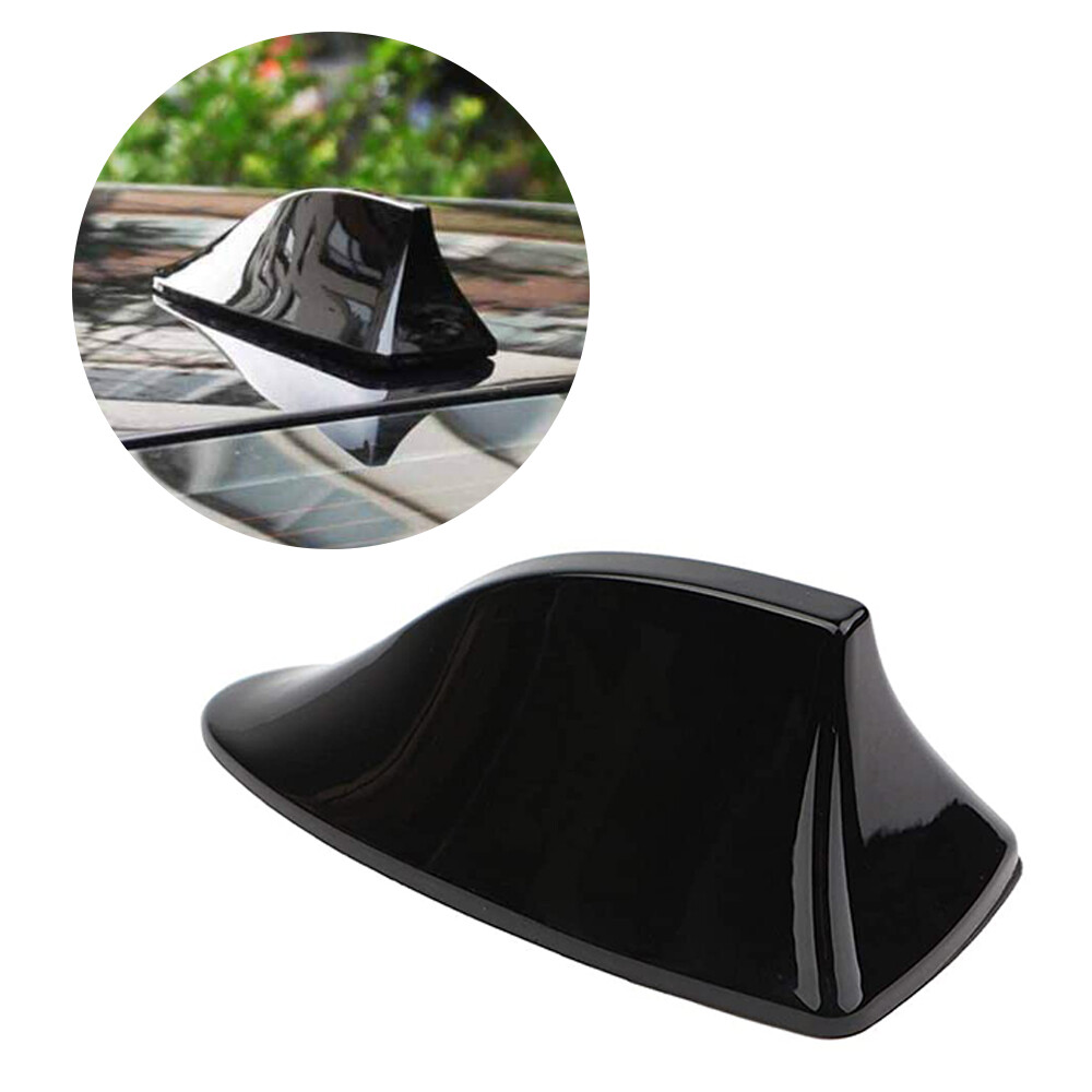 1* Shark Fin Roof Car FM/AM Radio Antenna Aerial Signal Accessories BLACK Decor