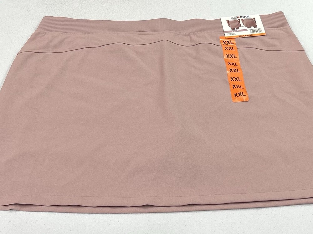 32 Degrees Cool Women's Soft 4-Way Stretch Comfort Skort, Pink, Size XXL