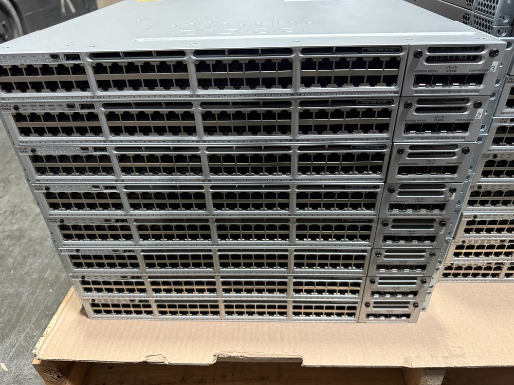 Cisco WS-C3850-48P-S Catalyst 3850 48-Port PoE+ / 4-Port NM-2-10G Mod w 2x PSU