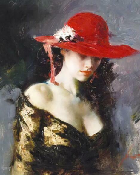 High-quality Oil Painting portrait of woman On Canvas handmade art wall Decor