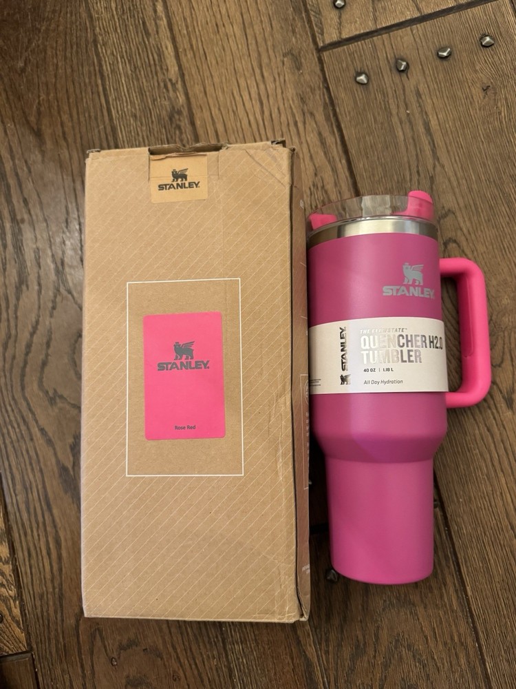Stanley 40oz Rose Red Tumbler Cup Brand New in Box