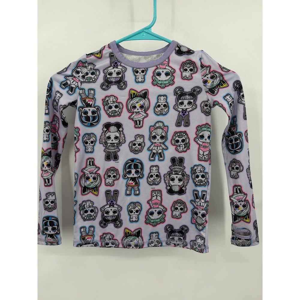 Cuddl Duds LOL Surprise Girls S Purple Long Sleeve Thermal Base Layer Top
