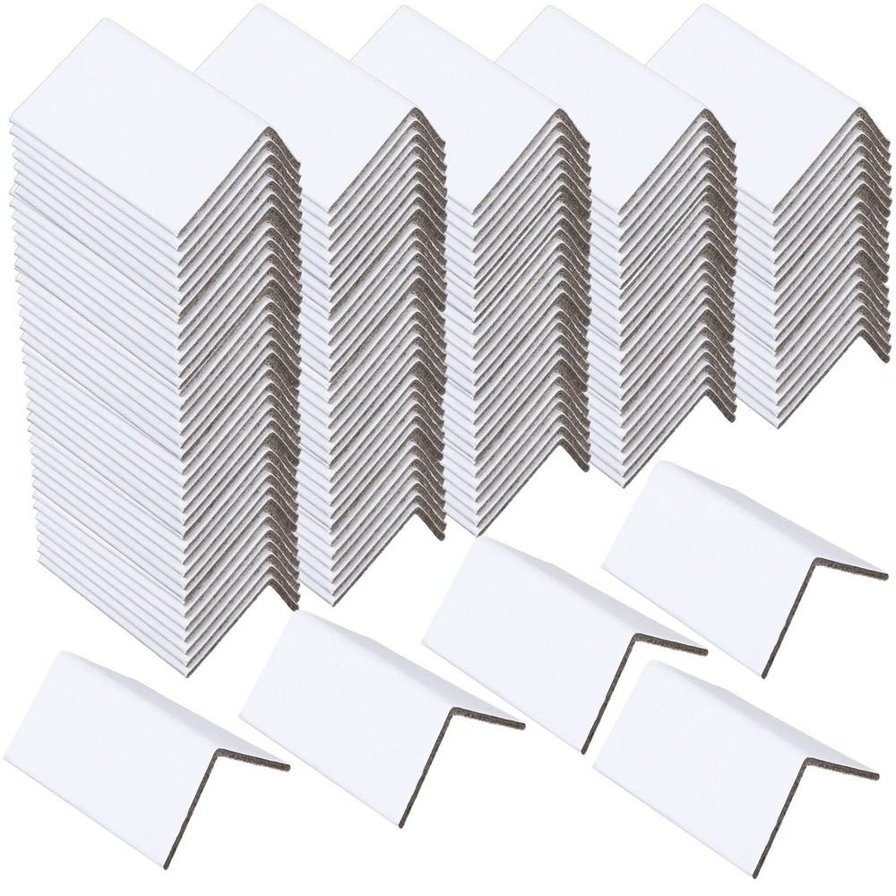 Packing Cardboard Edge Protectors 2 x 2 x 3 3 mm Thickness White Edge Protect...