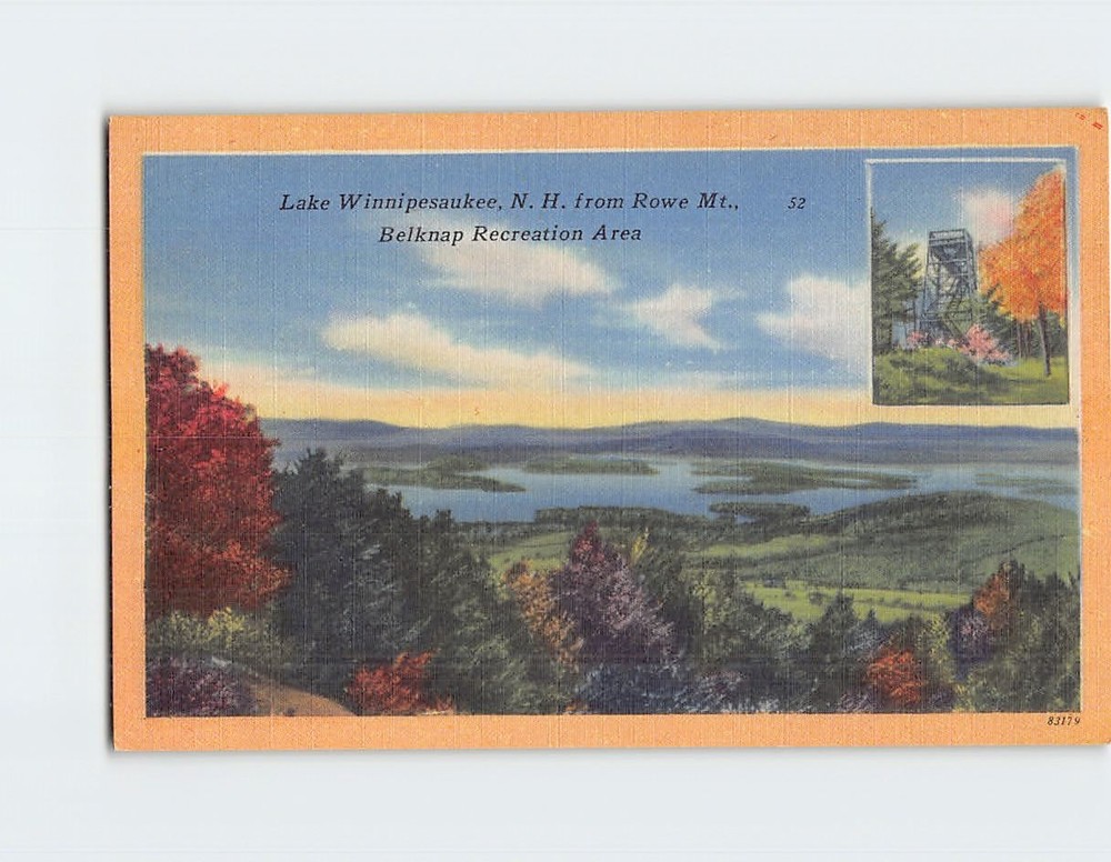Postcard Lake Winnipesaukee New Hampshire USA