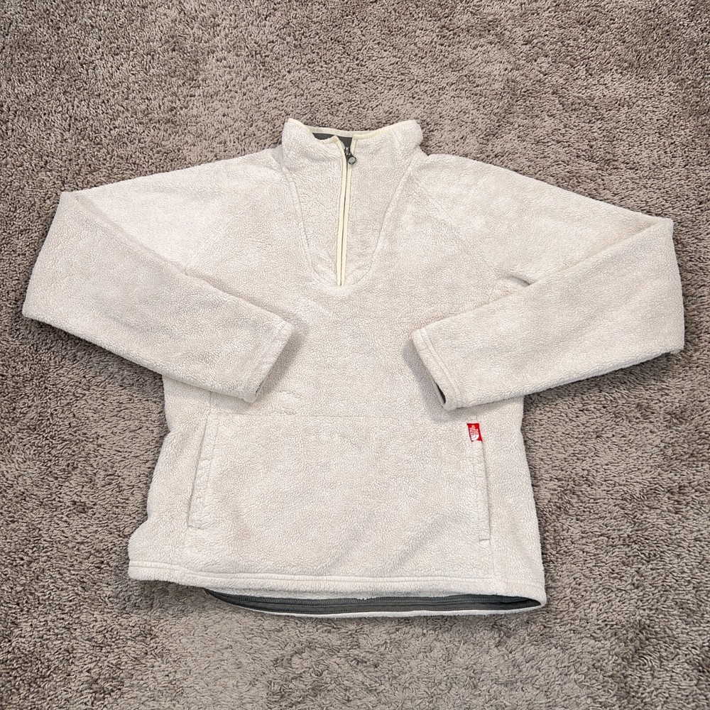 The North Face Womens Mossbud Fleece Jacket Medium Beige Hiking Camping