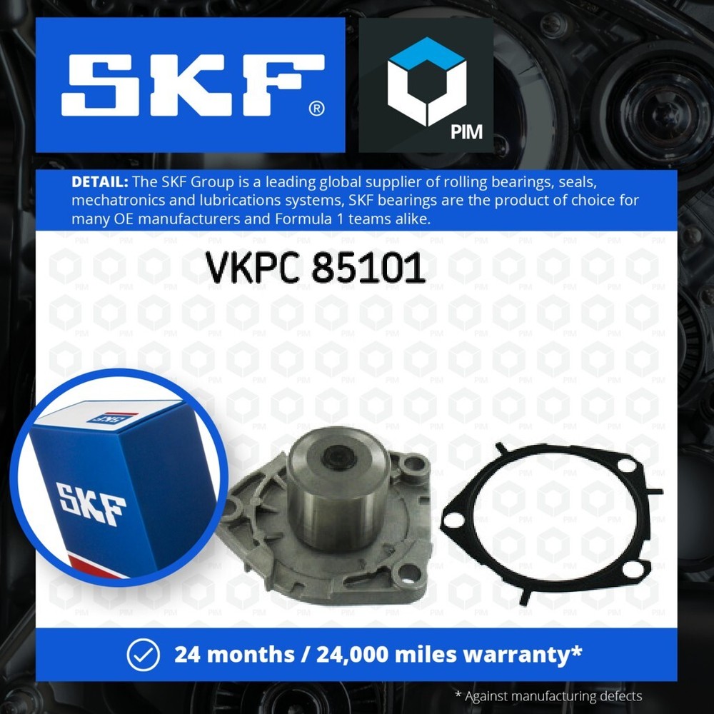 Water Pump fits OPEL Coolant SKF 1334153 1334284 55269148 55488983 55568637 New
