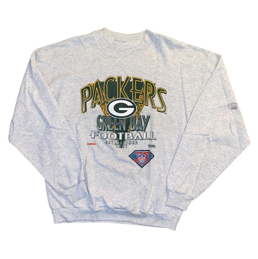 VTG 1994 Green Bay Packers NFL 75th Anniversay Sweatshirt Sz Large Made In USA