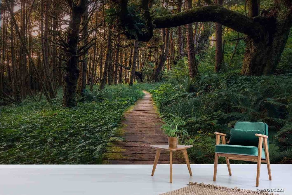 3D Forest Path Landscape Wall Murals Wallpaper Murals Wall Sticker