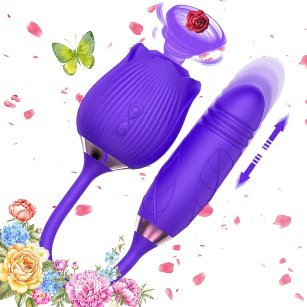 Rose Tongue Massager with 10 Speeds, Powerful & Discreet