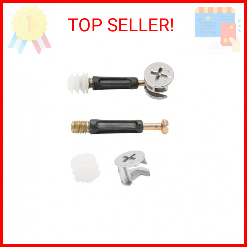 Uenhoy 20 Sets Furniture Connector Cam Lock Fittings with Dowel and Pre-inserted