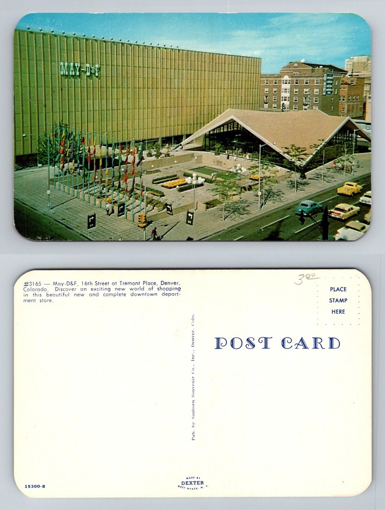 Denver, CO-Colorado, May D&F Department Store 16th Street Vintage Postcard