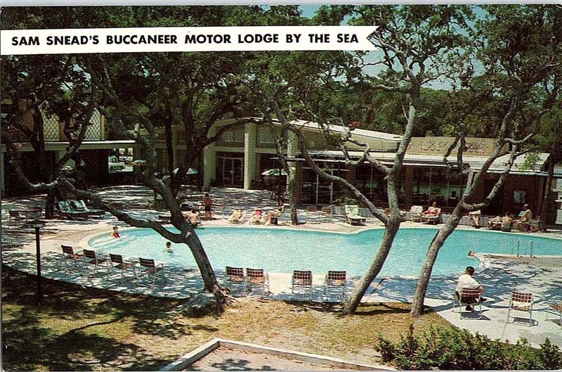 Postcard LODGE SCENE Jekyll Island Georgia GA m/09 AI8086