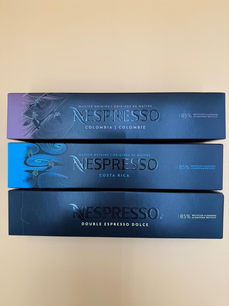 Nespresso Vertuo Colombia Costa Rica Double Dolce 30-Count Variety Pack