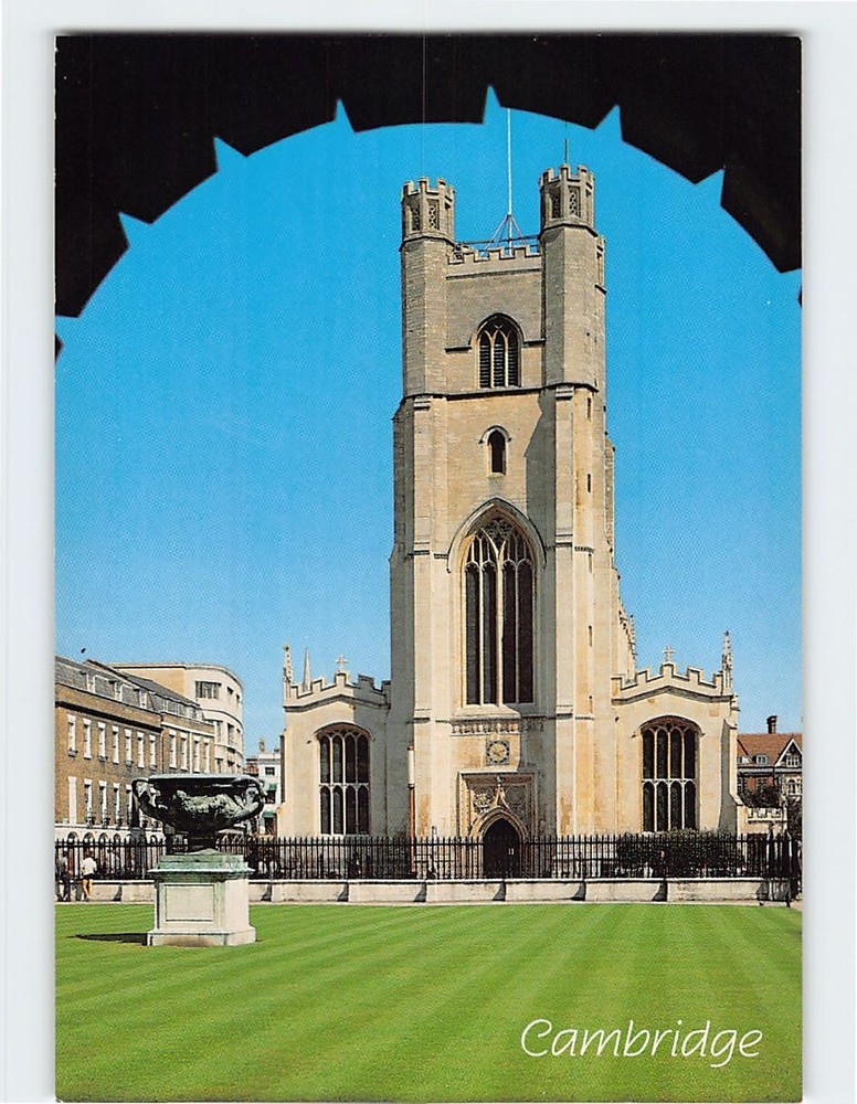 Postcard Great St. Mary's Church University of Cambridge in England