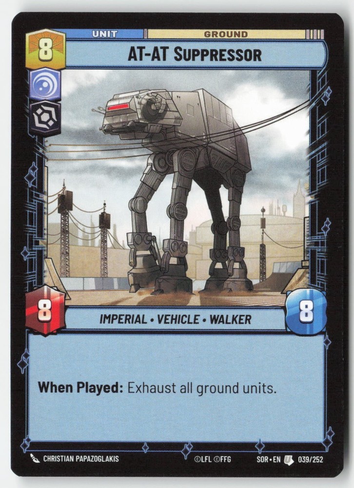 SWU - AT-AT Suppressor SOR 039 Non-Foil