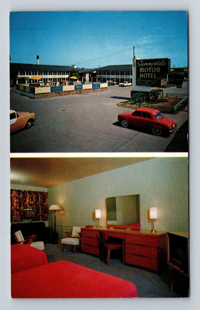 Toronto Ontario-Canada, Sunnyside Motor Hotel, Advertisement, Vintage Postcard