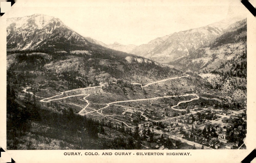 Couray, Colo. and Ouray - Silverton Highway Postcard