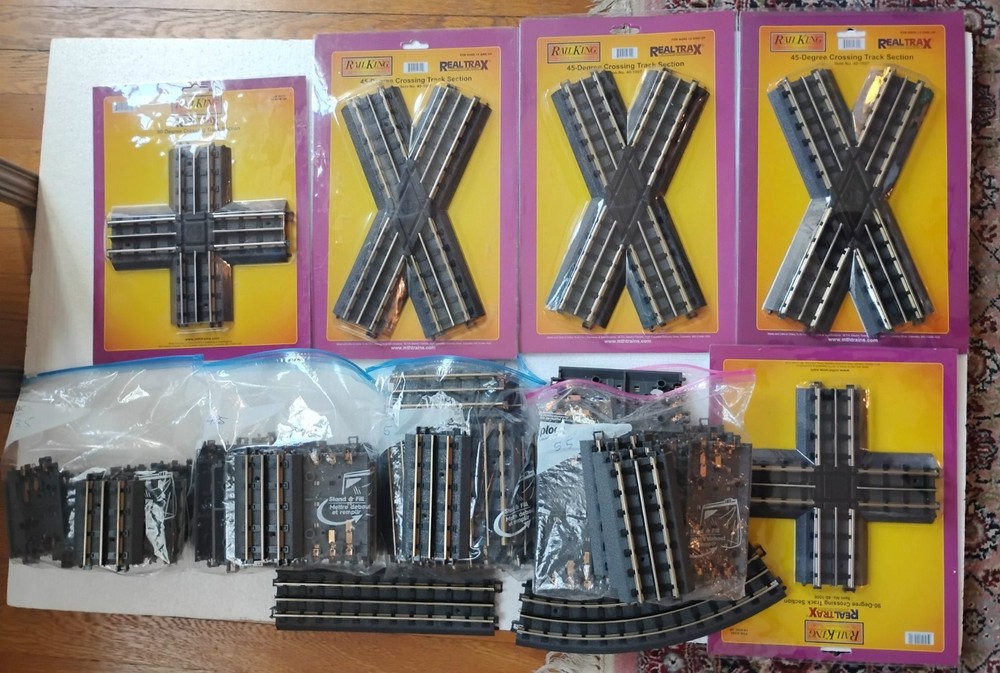 MTH Rail King  Real Trax O Scale Track Lot-68 Pieces
