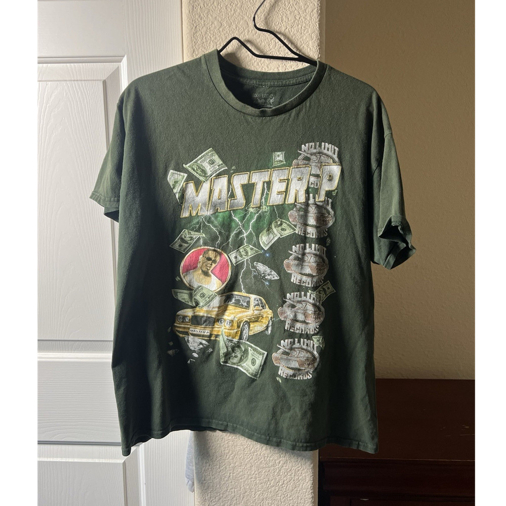 No Limit Records Master P Graphic Green Men's T-Shirt Size L
