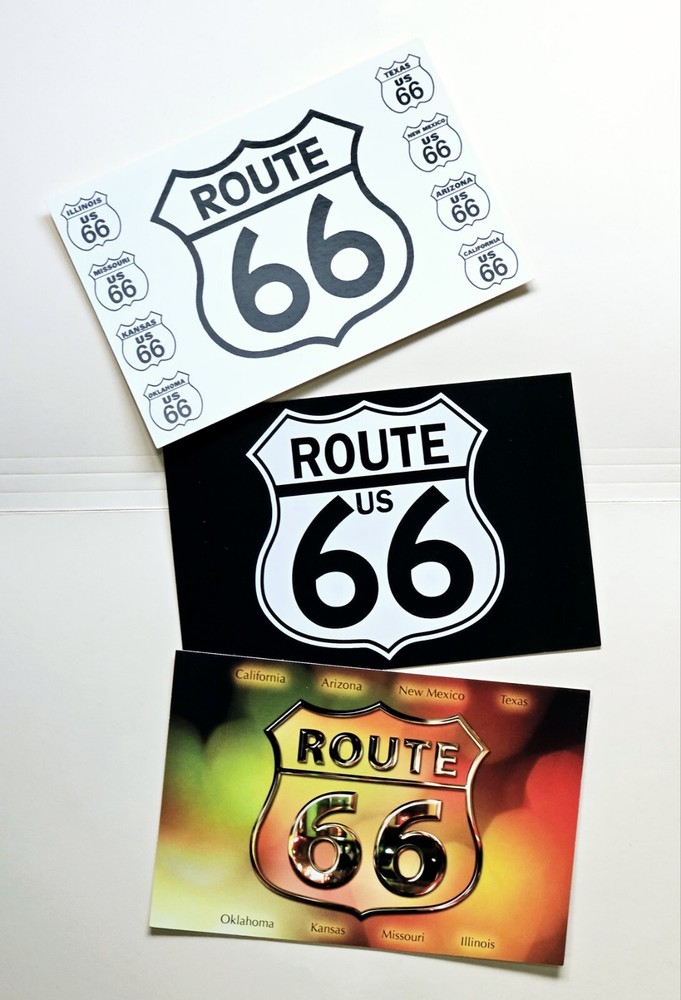 U.S.A. Postcards. Route 66. Lot Of 3.