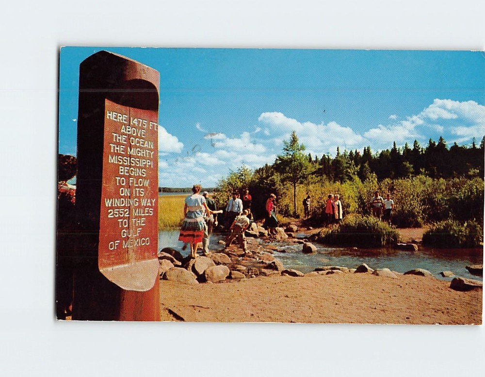 Postcard Headwaters of the Mississippi River Itasca State Park Minnesota USA