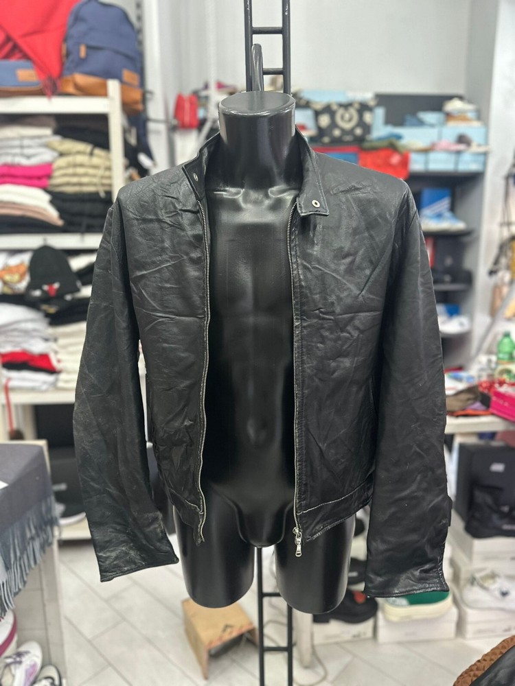 Genuine Leather Jas Jacket for Men Size 52 Black LLV690