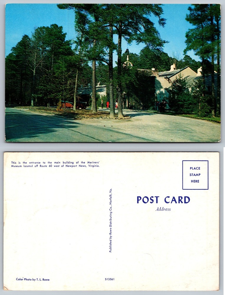 Mariners Museum Entrance Newport News Virginia Postcard