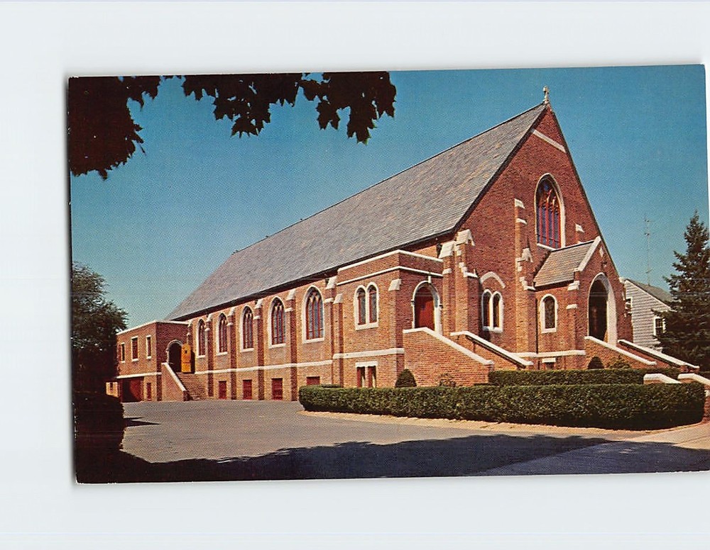 Postcard St. Vincent de Paul Church East Haven Connecticut USA
