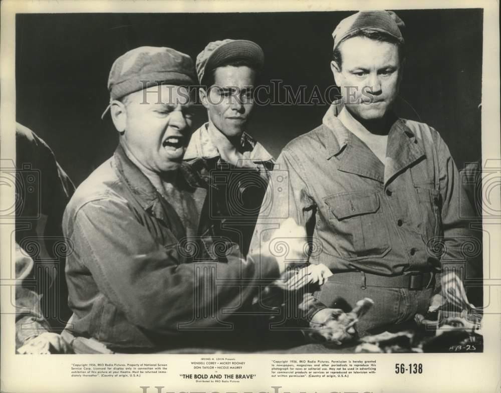 1956 Press Photo Mickey Rooney in a scene from 