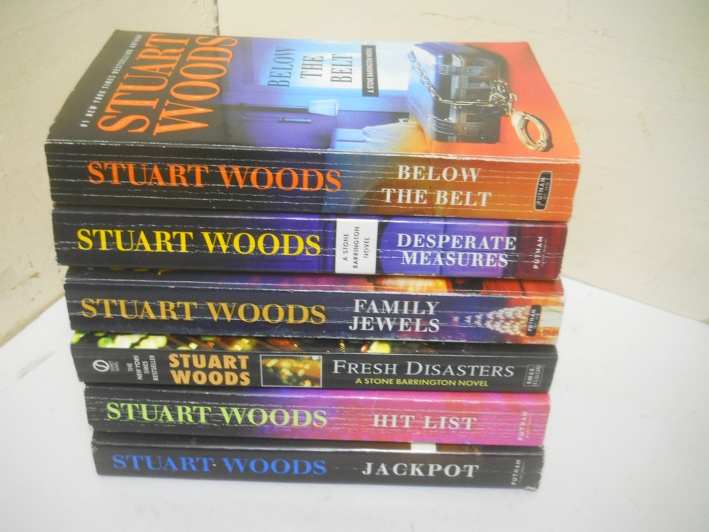 Lot of 6 Novels by Stuart Woods gently read, no duds ~ Fast Shipping