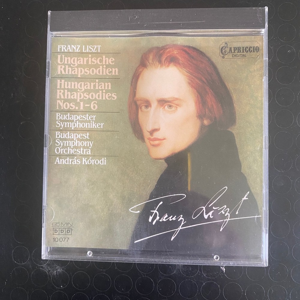 Franz Liszt – Hungarian Rhapsodies 1-6 CD 1986 Classical Capriccio Digital