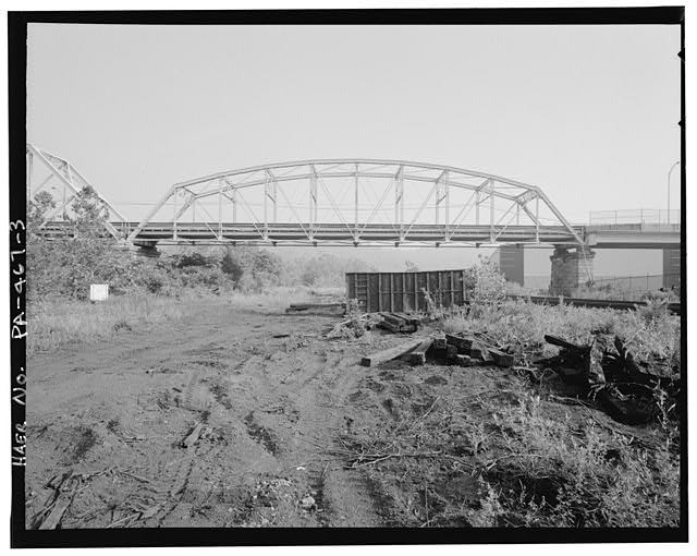 3. ELEVATION OF EAST TRUSS, FROM SOUTHEAST. - Charleroi-Monessen Bridge,
