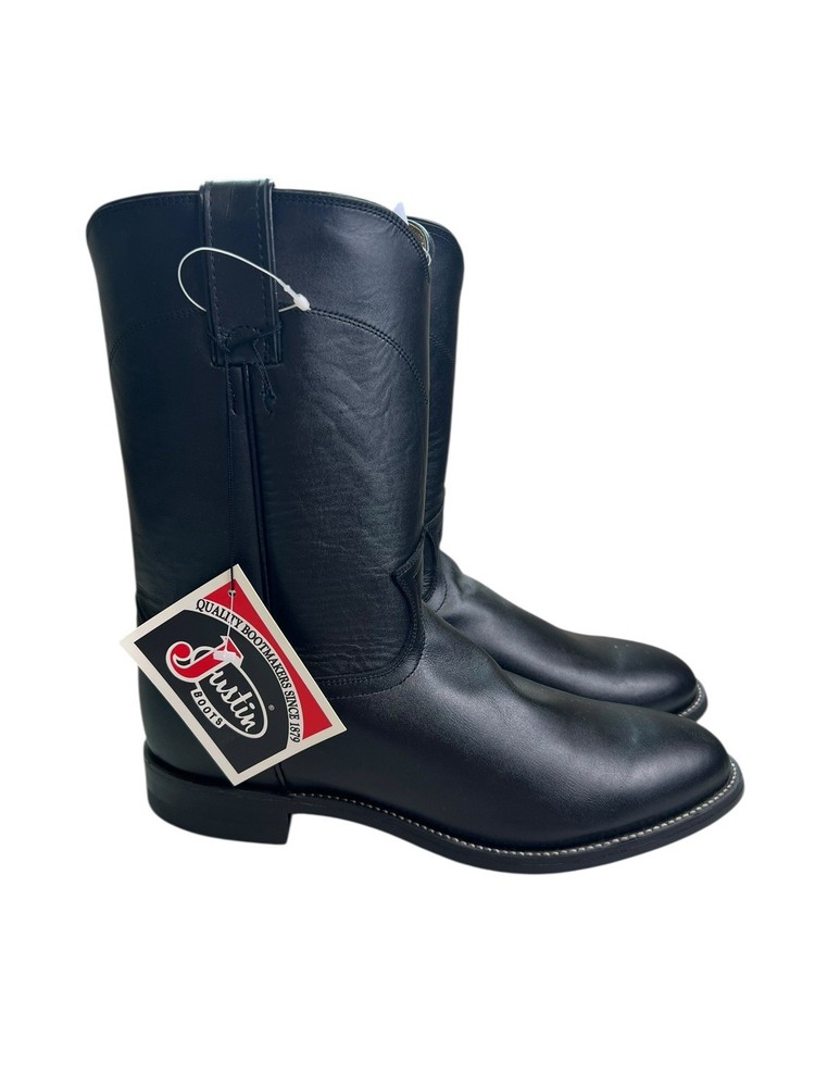 Justin Boots J Flex 9D Black Cowboy Western Boots with Comfort Technology  