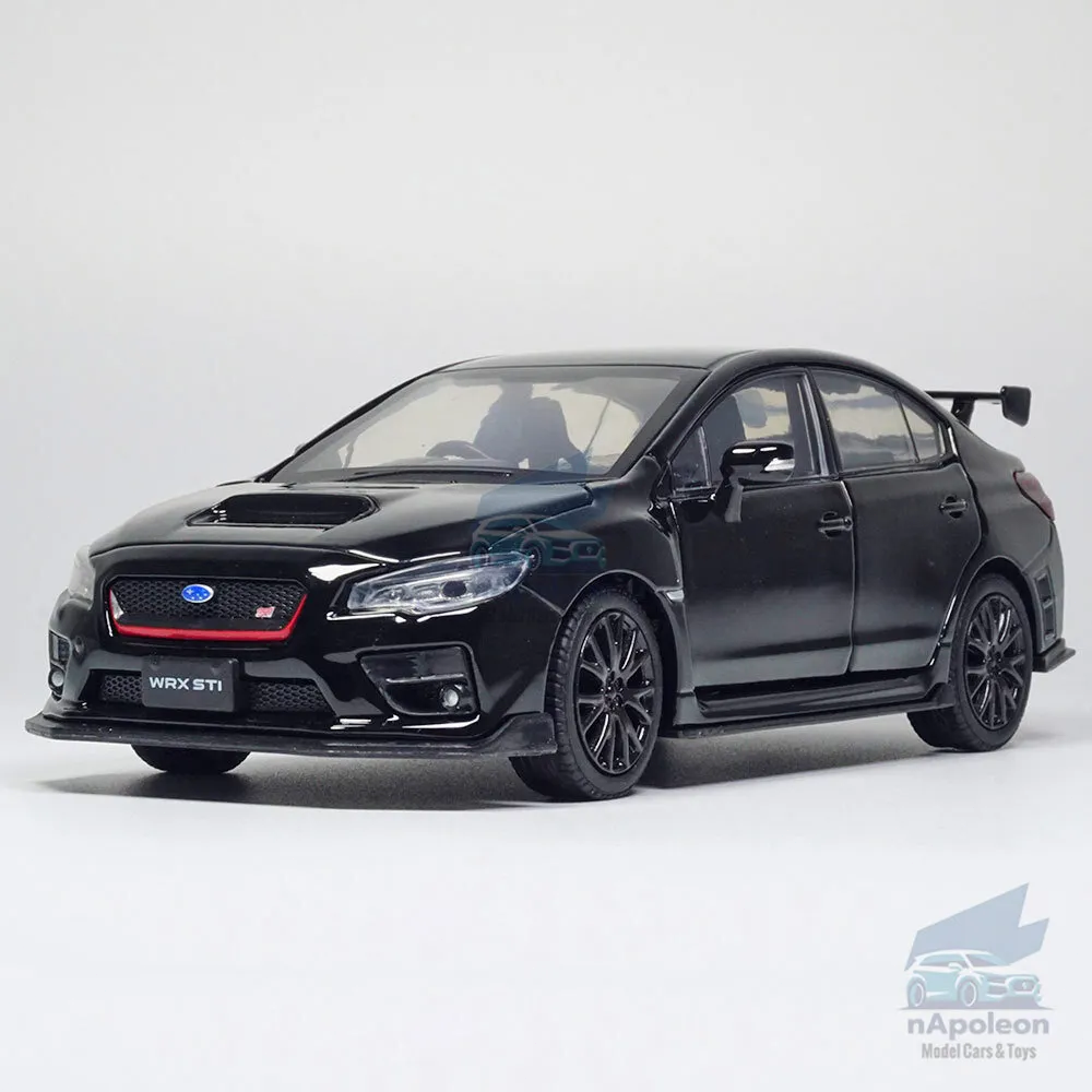 1:32 Subaru WRX STI Model Car Alloy Diecast Vehicle Collection Kids Gift Black