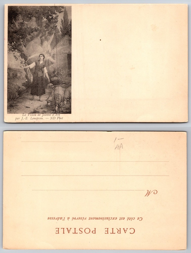 Jeanne Darc Carte Postale Postcard