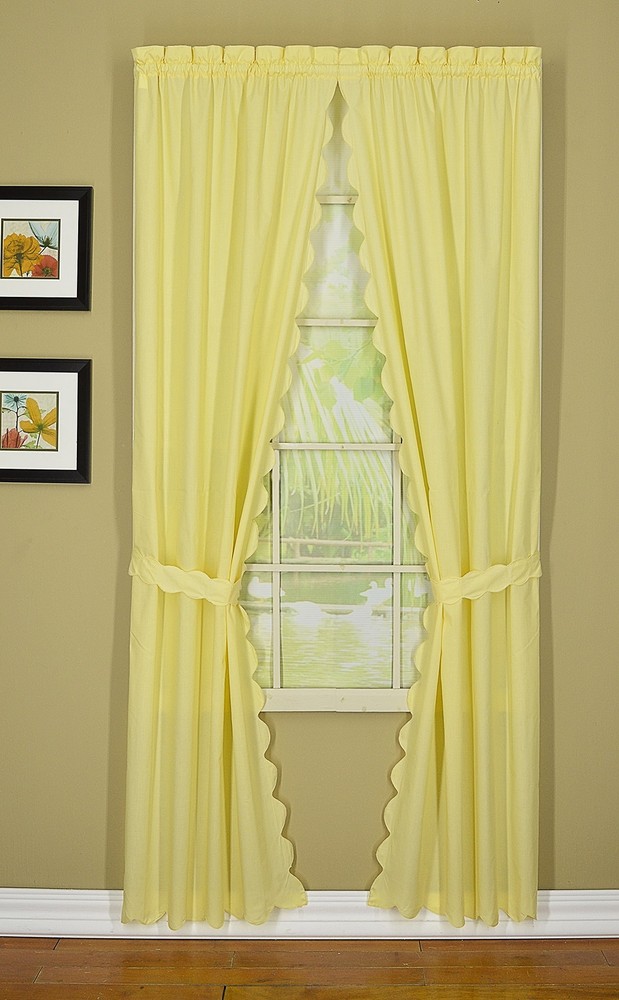 , Orleans Scallop Curtain, Buttercup 54
