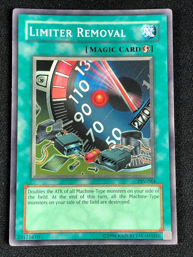 YuGiOh Limiter Removal PSV-064 Super Rare HP Creases