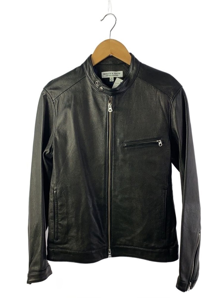 Beauty Youth United Arrows Leather Jacket Blouson/M/Goat Leather/Blk/1225-199-68