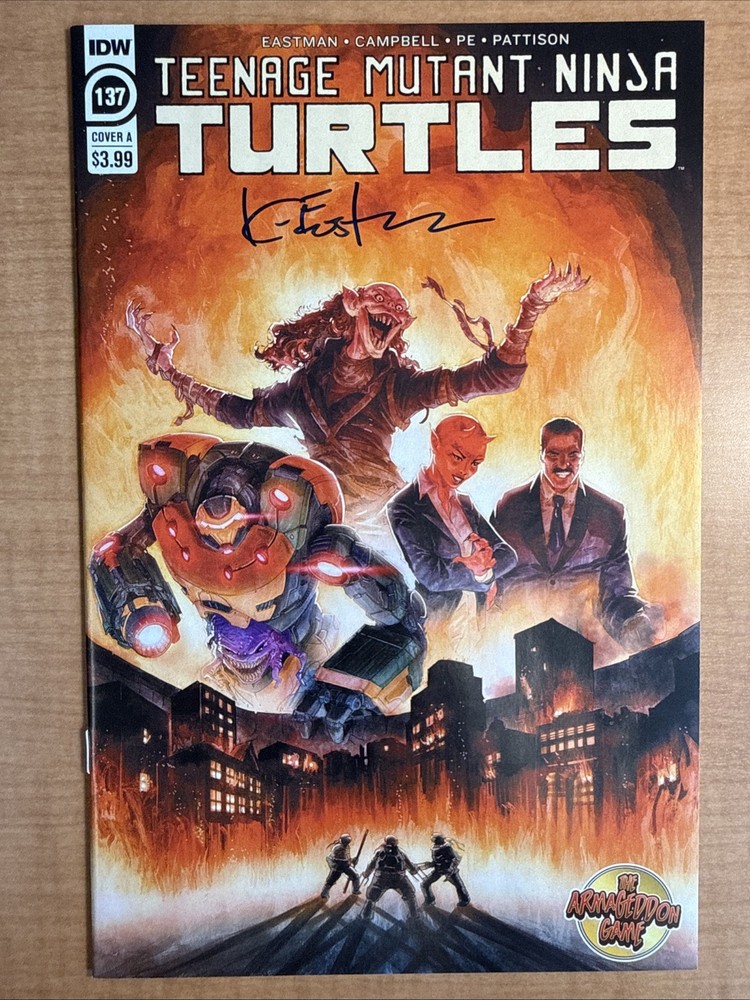 Teenage Mutant Ninja Turtles #137 - Fero Pe Kevin SIGNED by Kevin Eastman • NM/M